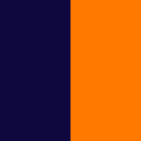 Bleu navy & Orange fluo