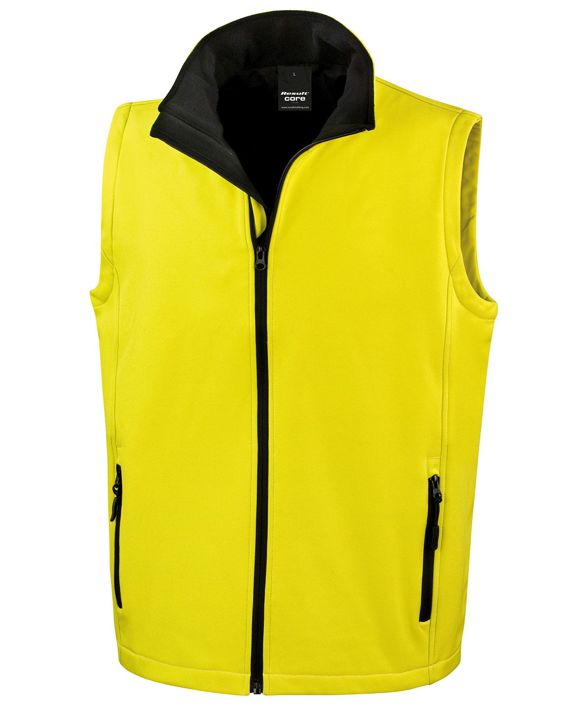Gilet Result R238X – Softshell Rembourré Adulte – Noir/Gris – Taille M – Recyclé & Imperméable