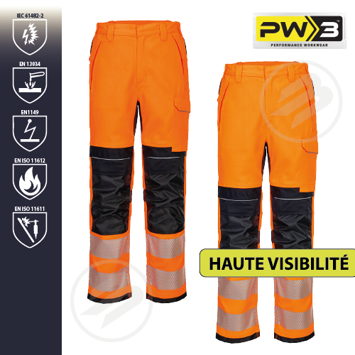 Pantalon haute visibilité orange Modaflame PORTWEST