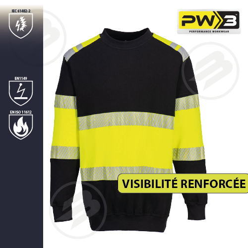 Sweat résistant aux flammes HiVi classe 1 PORTWEST