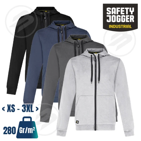 Sweat à capuche zippé élégant ISAR SAFETY JOGGER